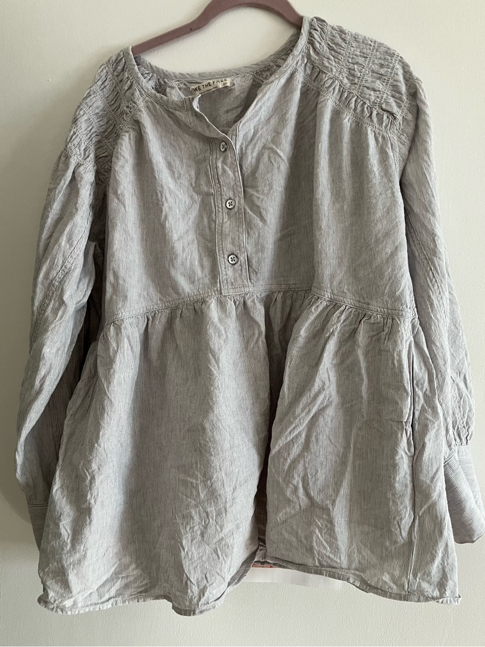 Free People L/S tunic top Size L